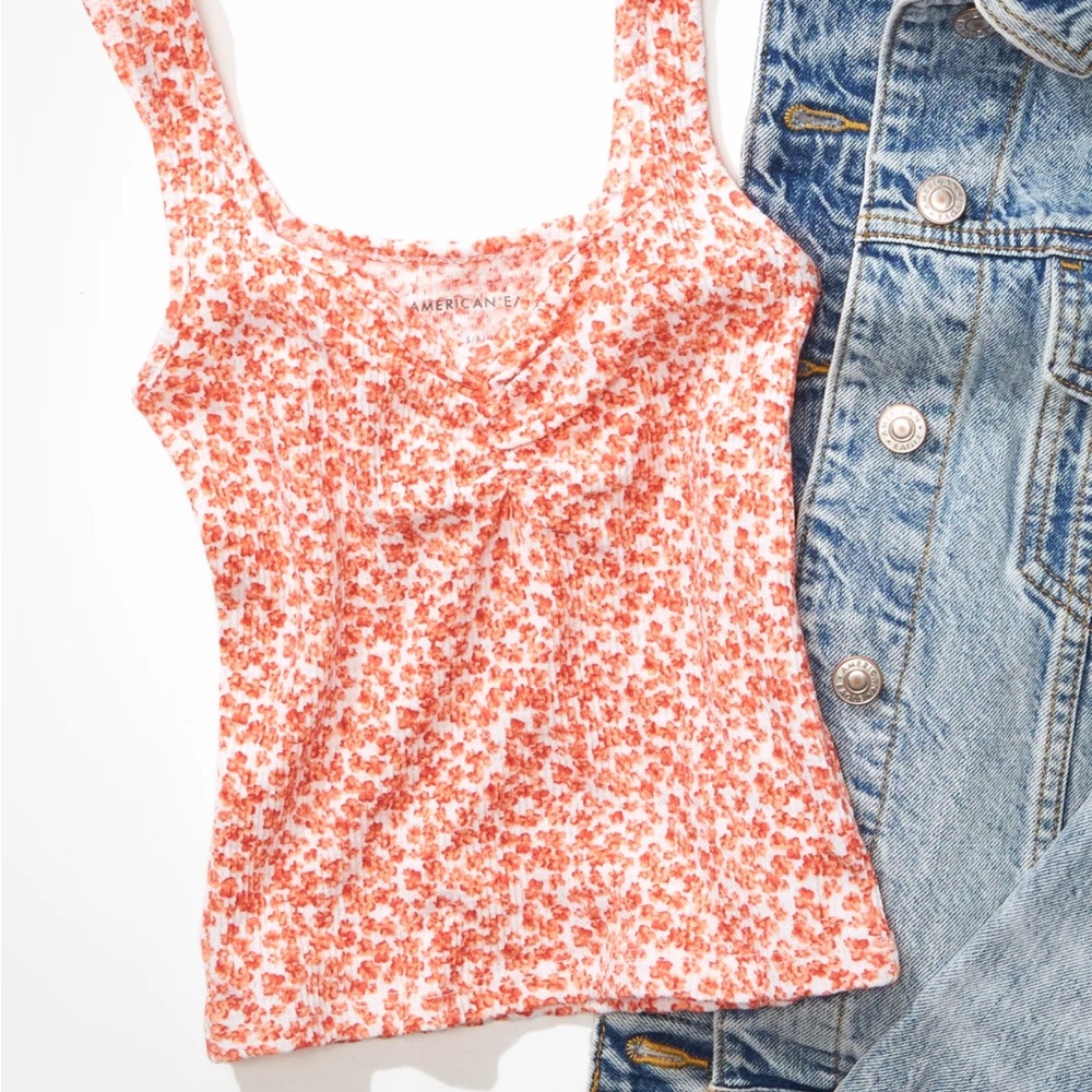 American Eagle Cropped Tank SZ: L Large
